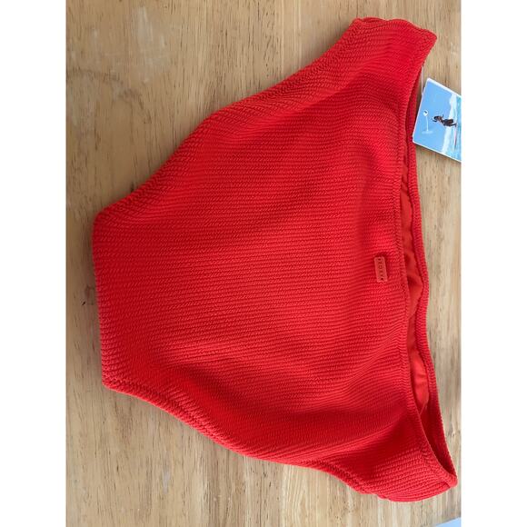 Roxy Aruba Hipster Full Bikini Bottoms - Red - NWT Size Large - Picture 3 of 4
